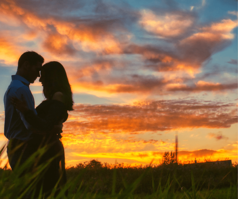 sunset couple